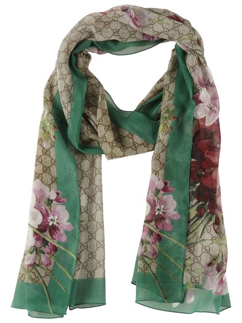 gucci scarf women silk green|authentic Gucci scarves.